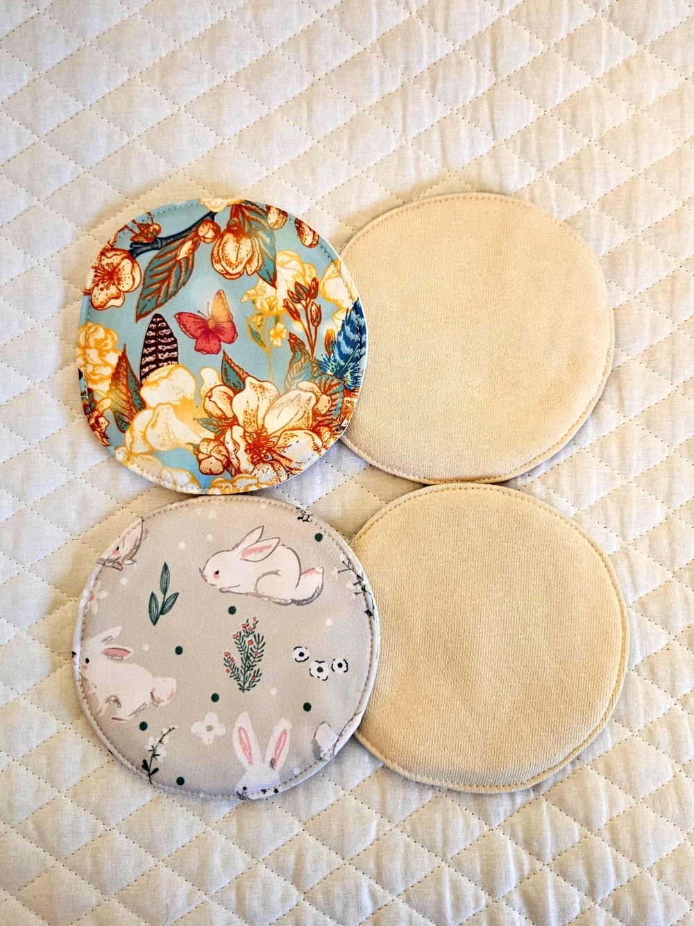 Reusable Nursing Pads - Bamboo Charcoal Set - 12cm - 4 pieces